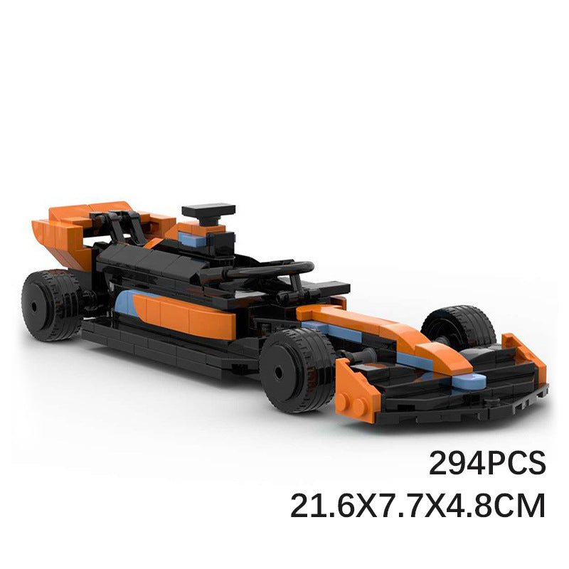 British Papaya Grand Prix Racer Mini Build Model | 294 pcs Modern Track Icon - BLOCKPOINT