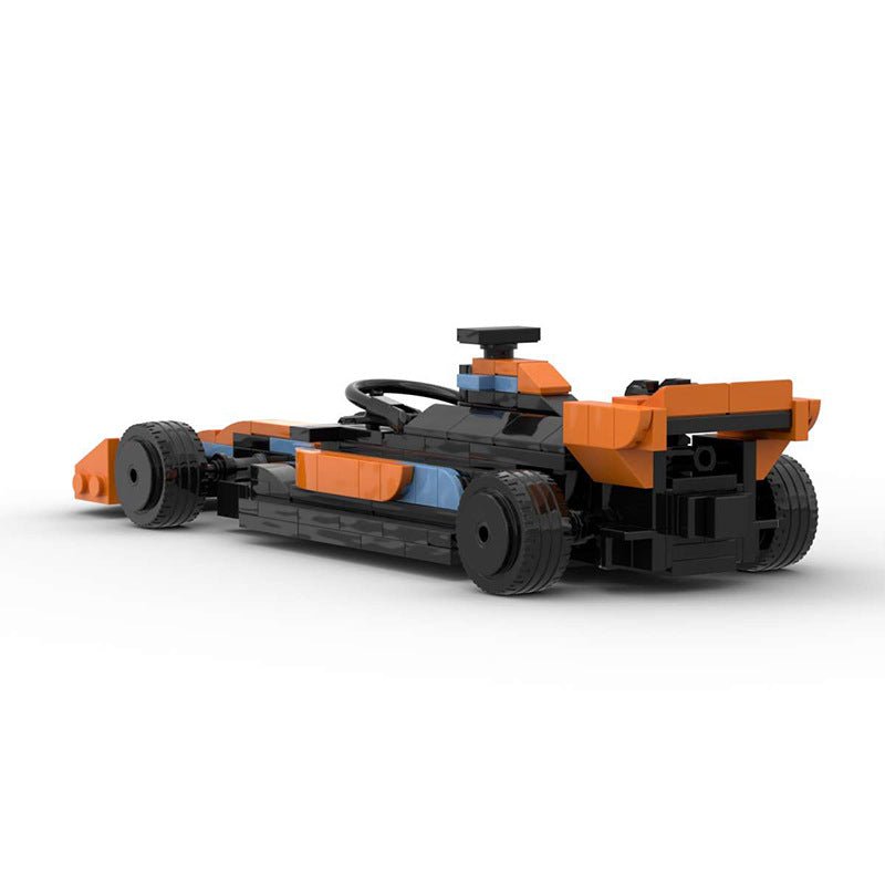 British Papaya Grand Prix Racer Mini Build Model | 294 pcs Modern Track Icon - BLOCKPOINT