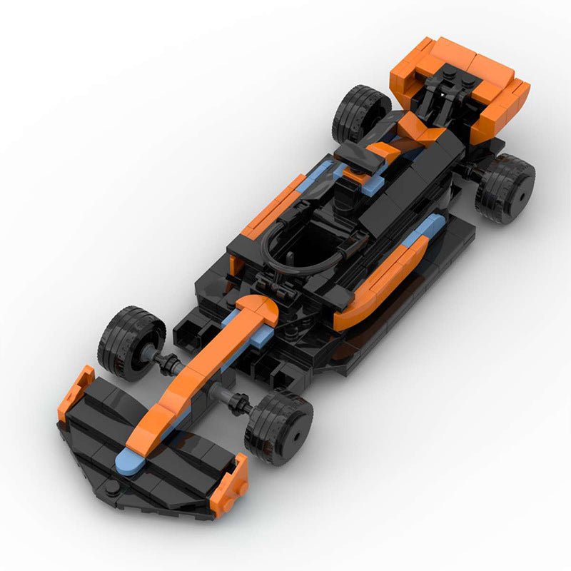 British Papaya Grand Prix Racer Mini Build Model | 294 pcs Modern Track Icon - BLOCKPOINT