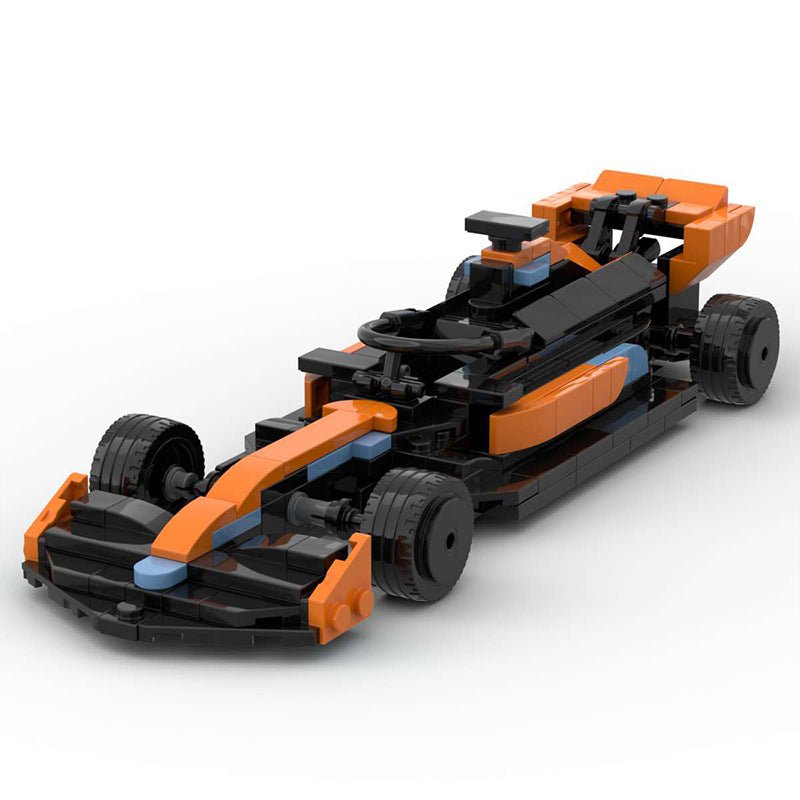 British Papaya Grand Prix Racer Mini Build Model | 294 pcs Modern Track Icon - BLOCKPOINT
