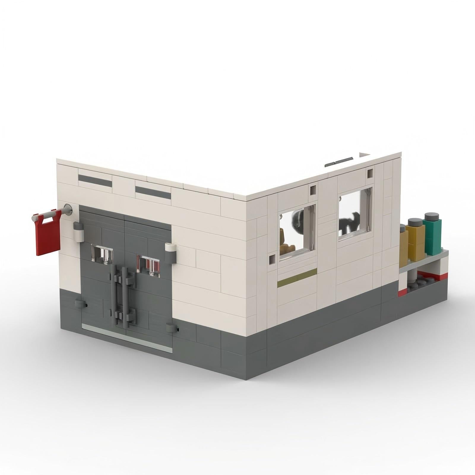Classic Auto Workshop Mini Build Model | 341 pcs Mechanic's Diorama - BLOCKPOINT