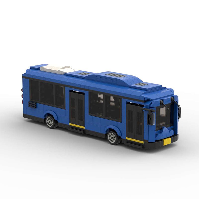 European City Bus Mini Build Model | 658 pcs Urban Transit - BLOCKPOINT