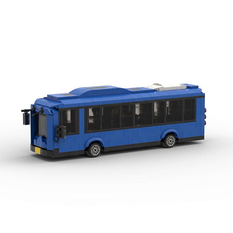 European City Bus Mini Build Model | 658 pcs Urban Transit - BLOCKPOINT