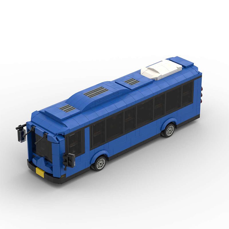 European City Bus Mini Build Model | 658 pcs Urban Transit - BLOCKPOINT