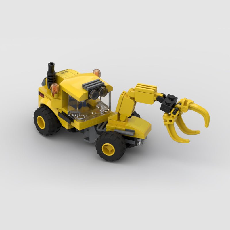 European Heavy Transport Truck Mini Build Model | 350 pcs Construction Hauler - BLOCKPOINT
