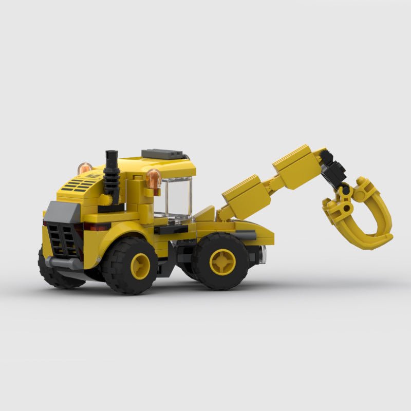European Heavy Transport Truck Mini Build Model | 350 pcs Construction Hauler - BLOCKPOINT
