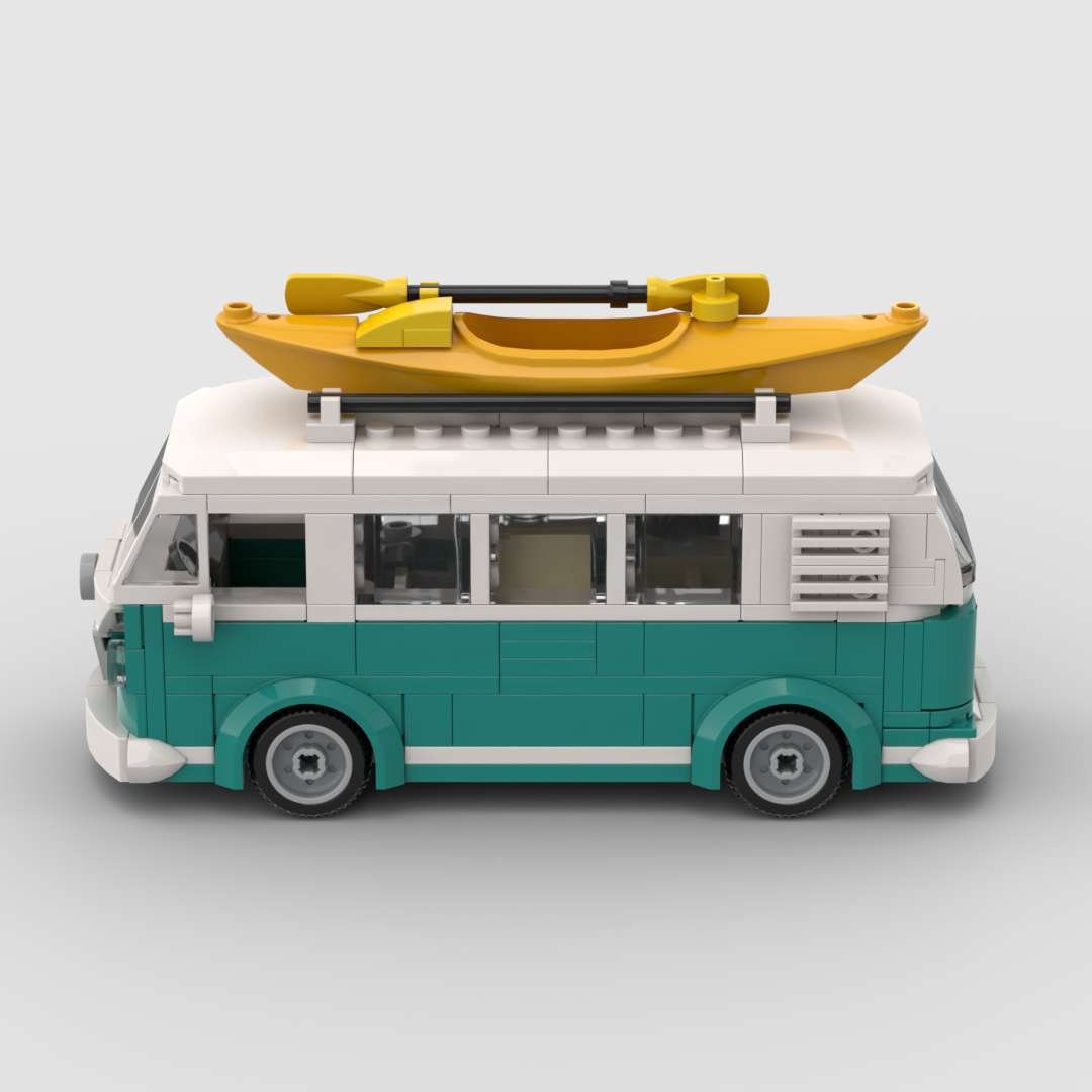 German T1 Camper Mini Build Model | 345 pcs Retro Adventure - BLOCKPOINT