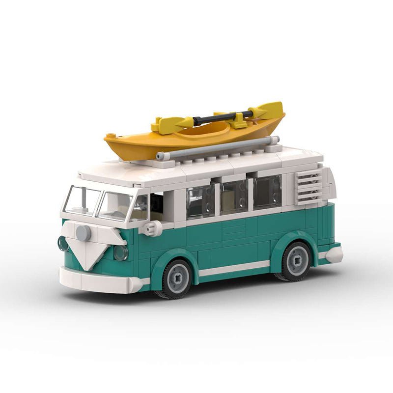 German T1 Camper Mini Build Model | 345 pcs Retro Adventure - BLOCKPOINT