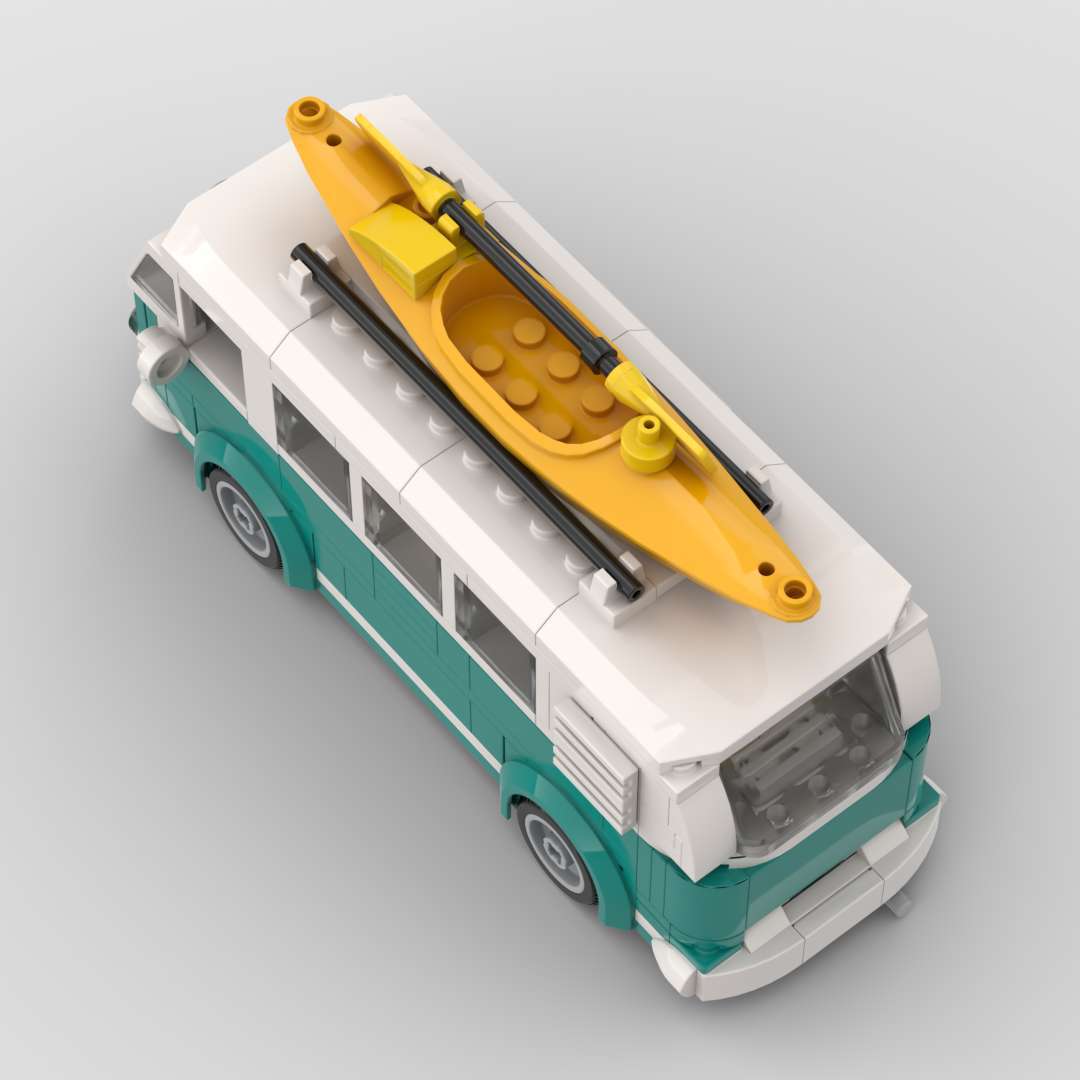 German T1 Camper Mini Build Model | 345 pcs Retro Adventure - BLOCKPOINT