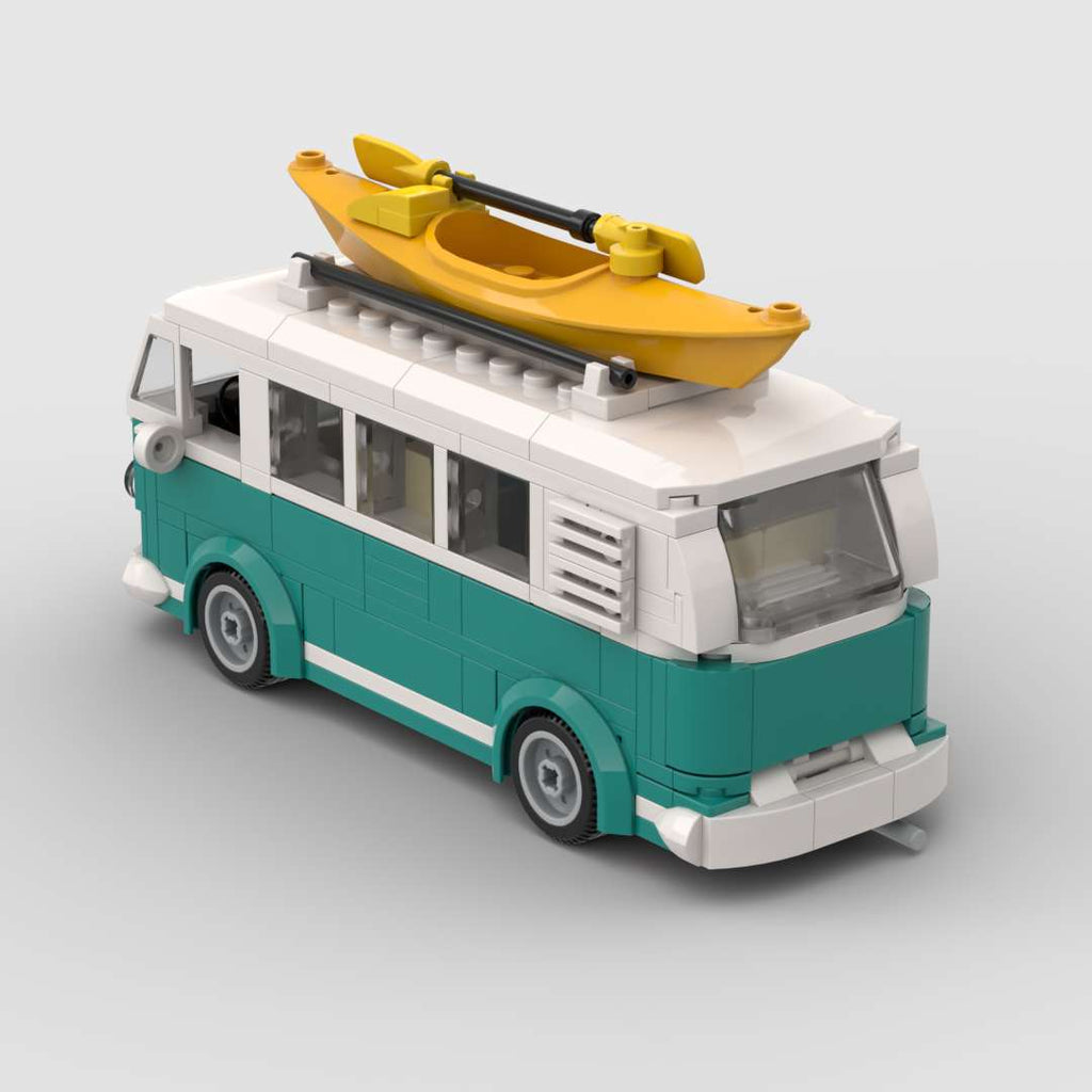 German T1 Camper Mini Build Model | 345 pcs Retro Adventure - BLOCKPOINT