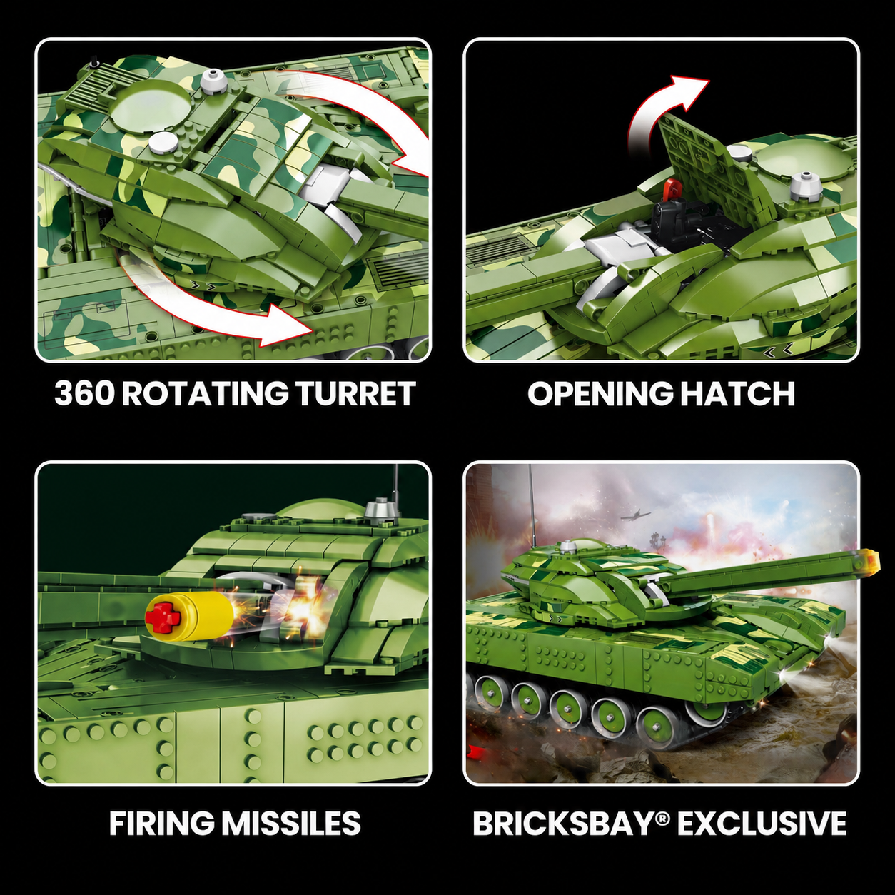 Remote Controlled Goliath VII Tank  1518pcs