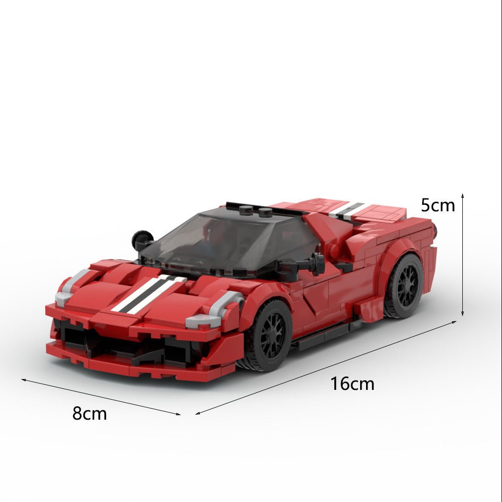 Italian 488 Mini Build Model | 344 pcs Track Supercar - BLOCKPOINT