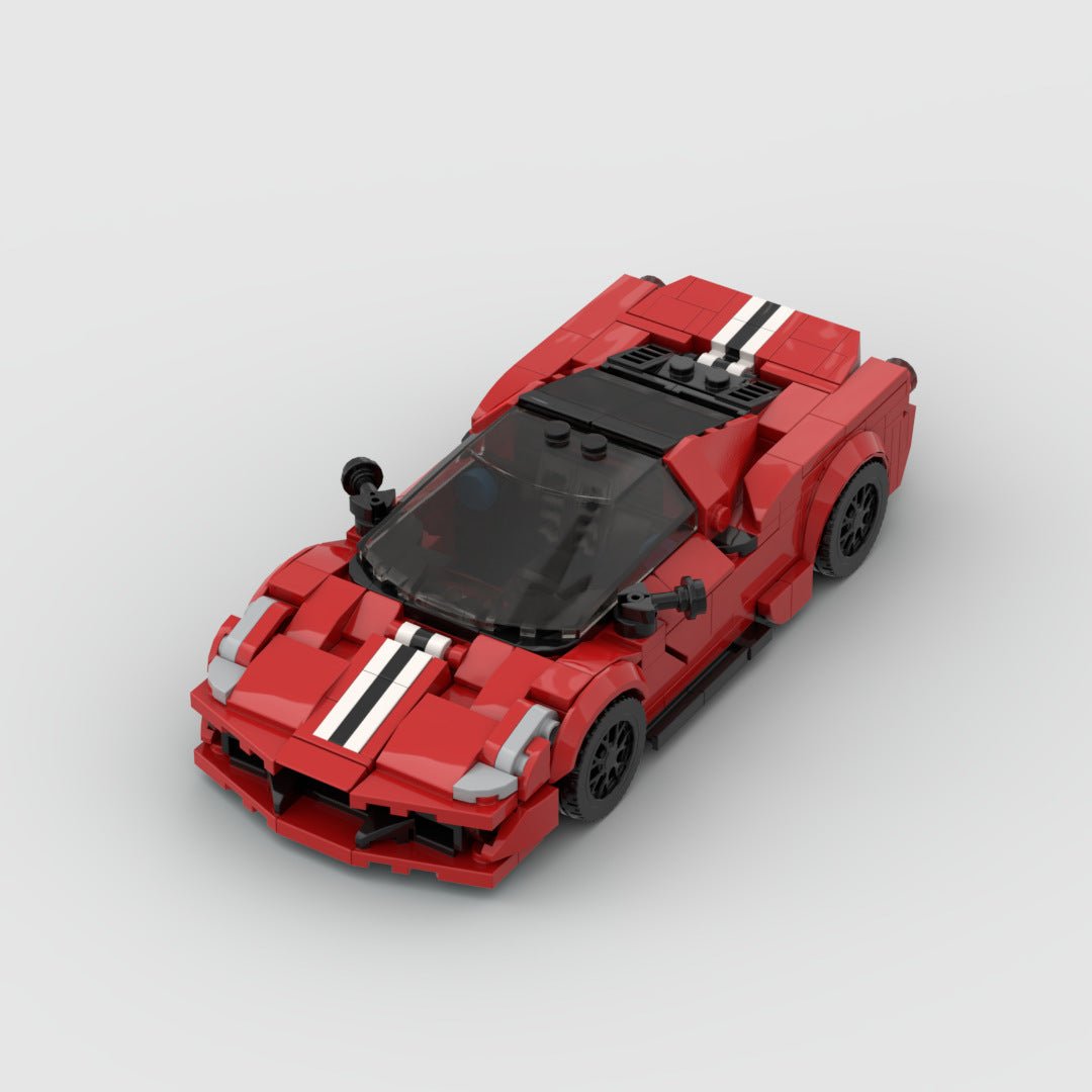 Italian 488 Mini Build Model | 344 pcs Track Supercar - BLOCKPOINT