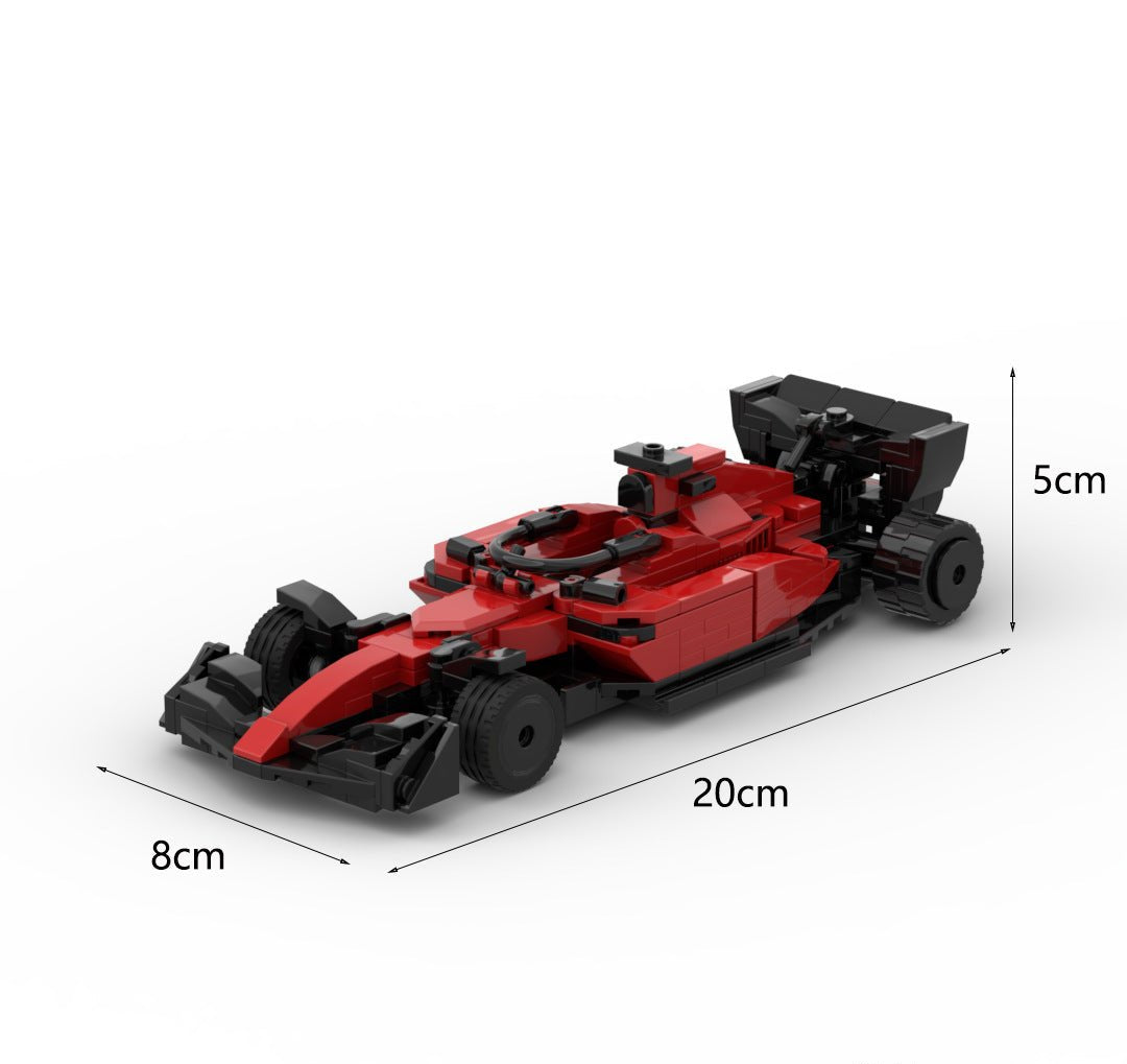 Italian Grand Prix Racer Mini Build Model | 297 pcs Crimson Track Icon - BLOCKPOINT