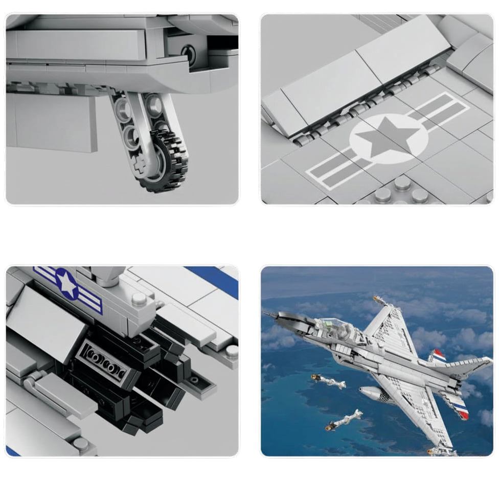 F-16 Fighter Jet 1462pcs