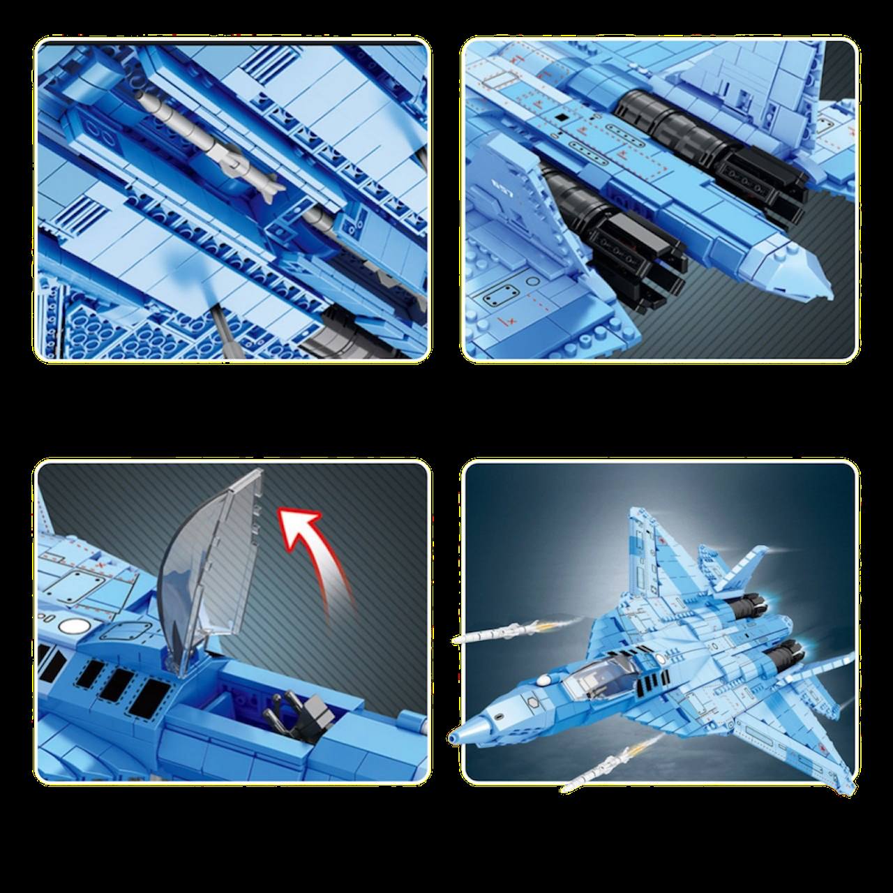 SU-57 Stealth Fighter - 1456pcs