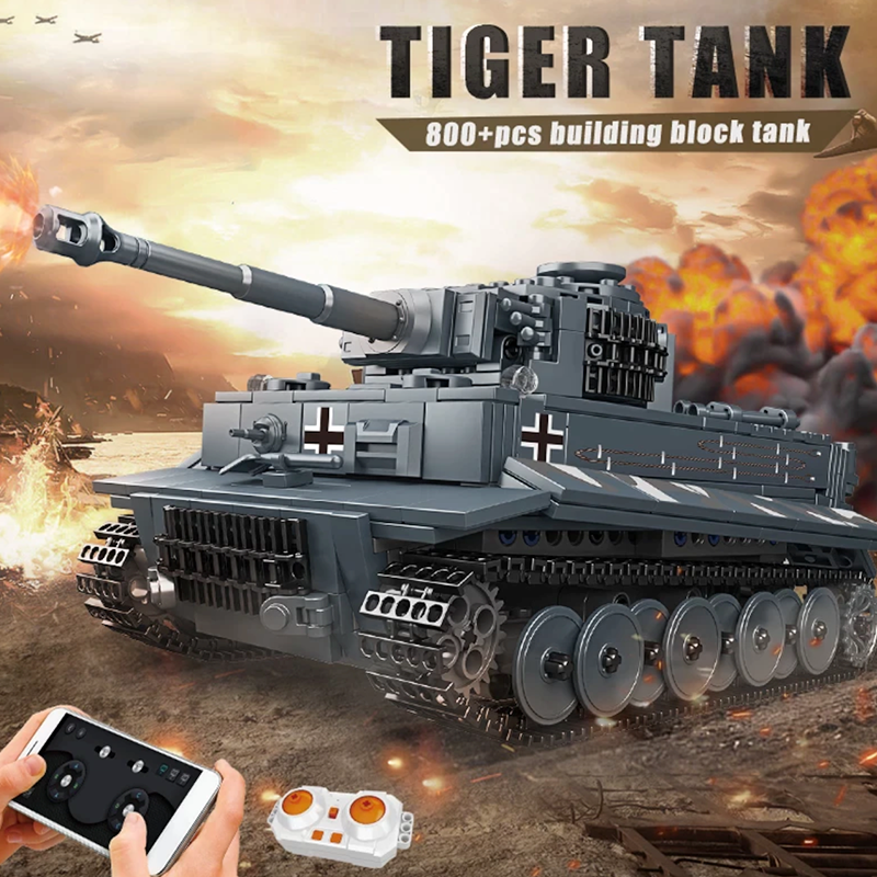 Remote Controlled Tiger Tank 801pcs