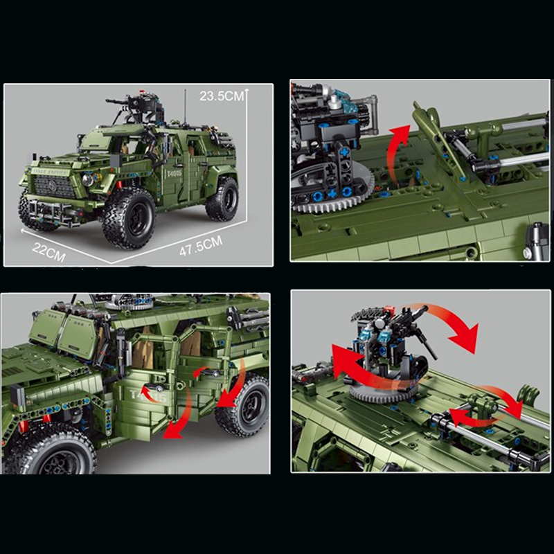 Remote Controlled Armoured Raid Vehicle - 3174pcs