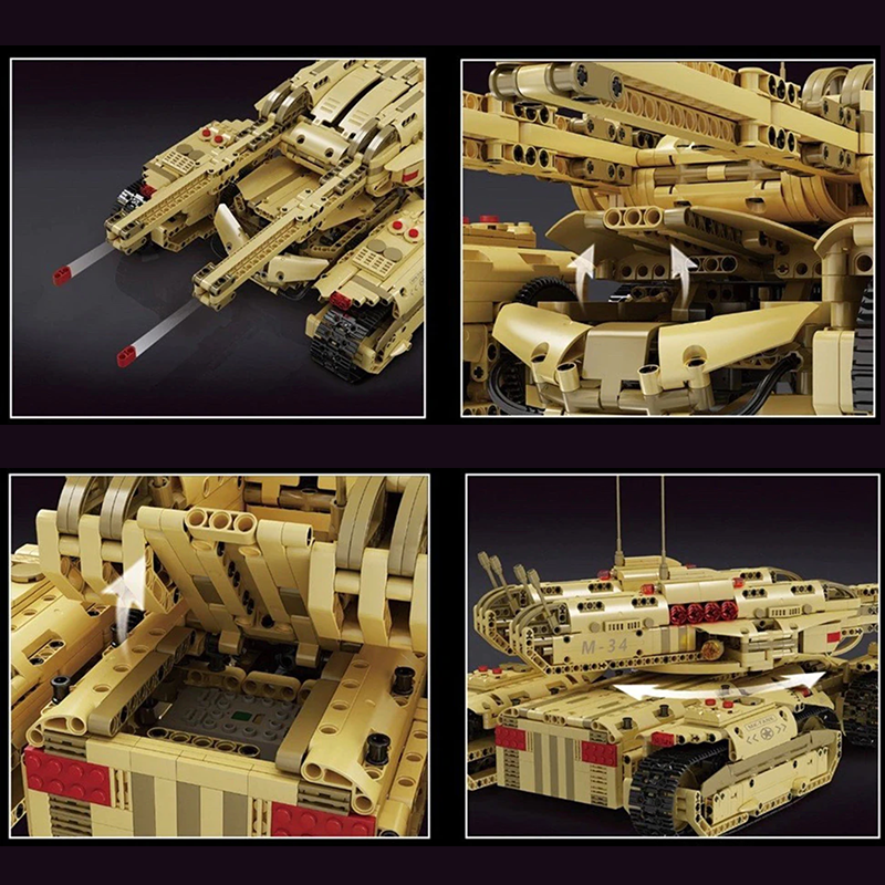 Remote Controlled 4-Track Army Tank – 3294 pcs