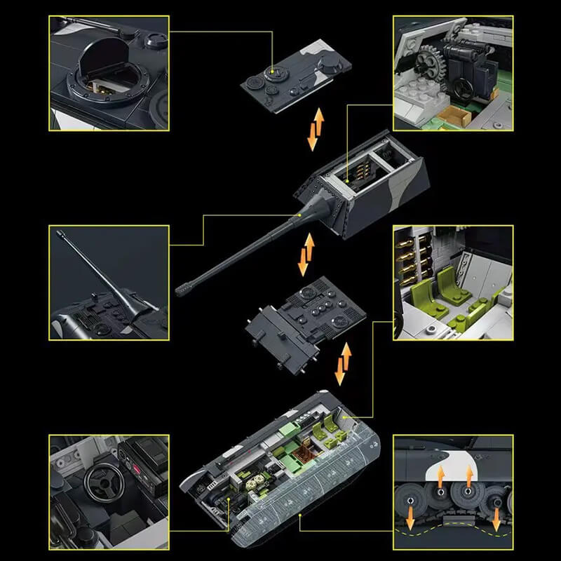 The Jagdpanzer E 100 - 1835pcs