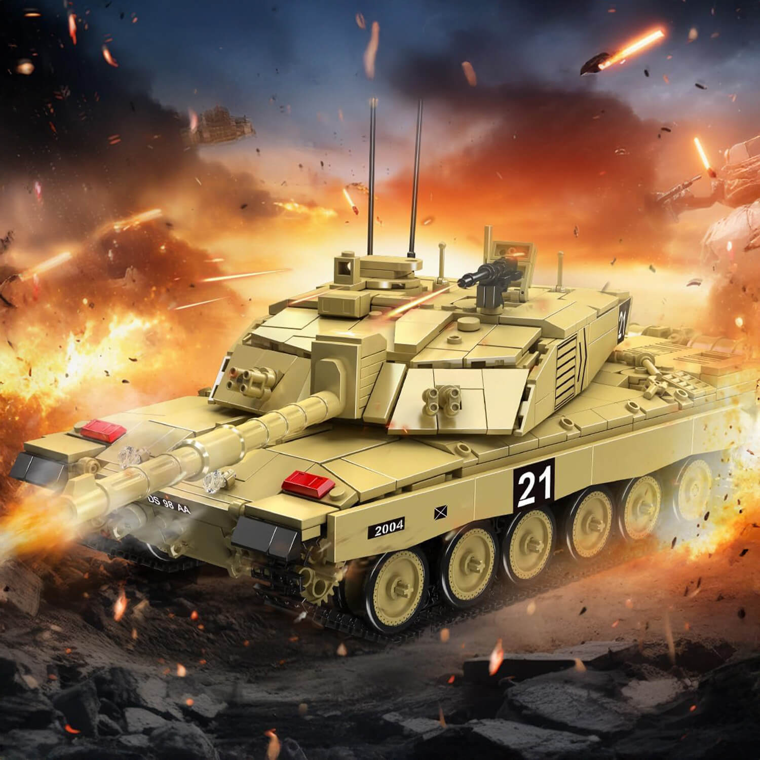 Remote Controlled Challenger 2 Tank 1126pcs