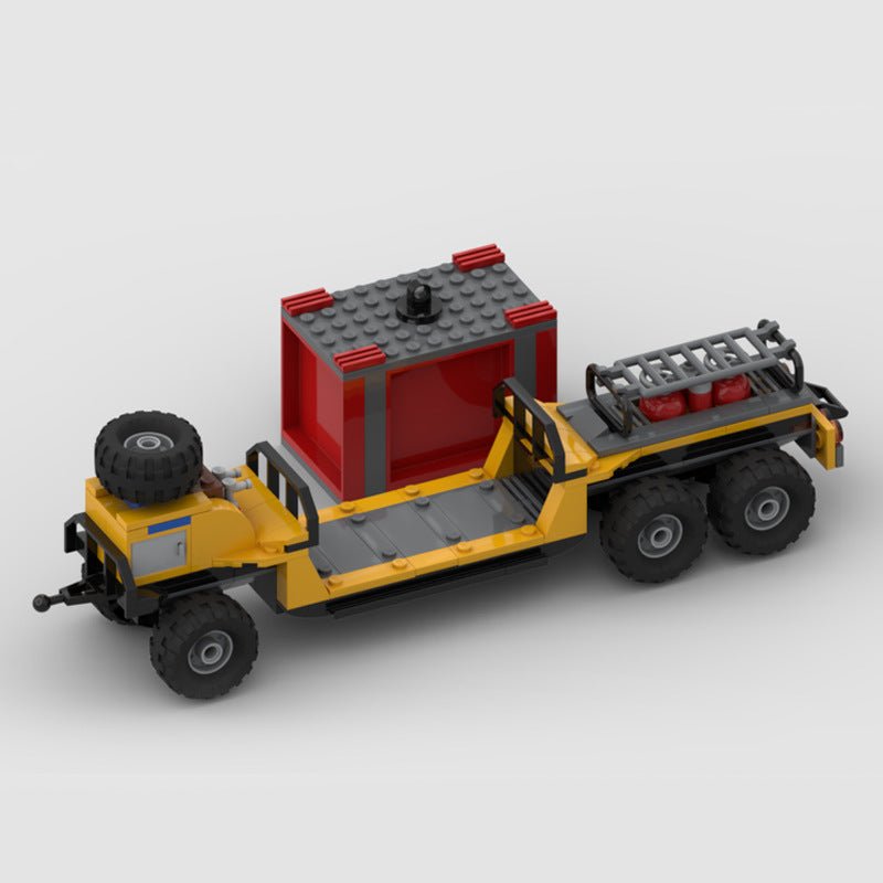 Timber Hauler Mini Build Model | 604 pcs Heavy - Duty Crane Truck - BLOCKPOINT