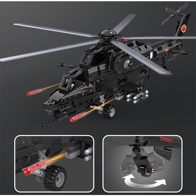 Remote Controlled Attack Helicopter – CAIC Z-10 (989pcs)