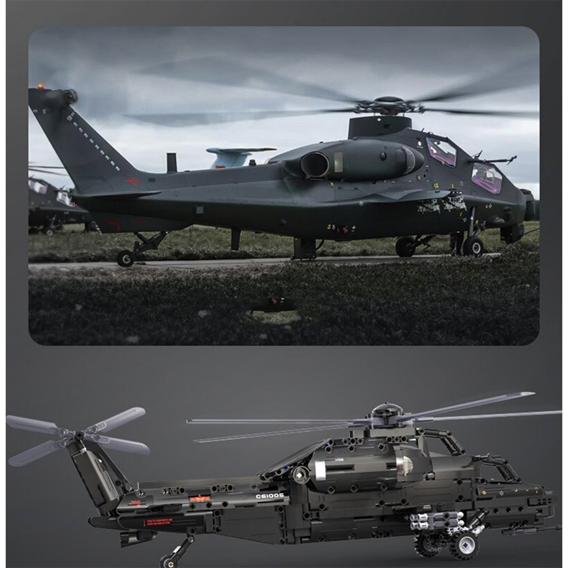 Remote Controlled Attack Helicopter – CAIC Z-10 (989pcs)