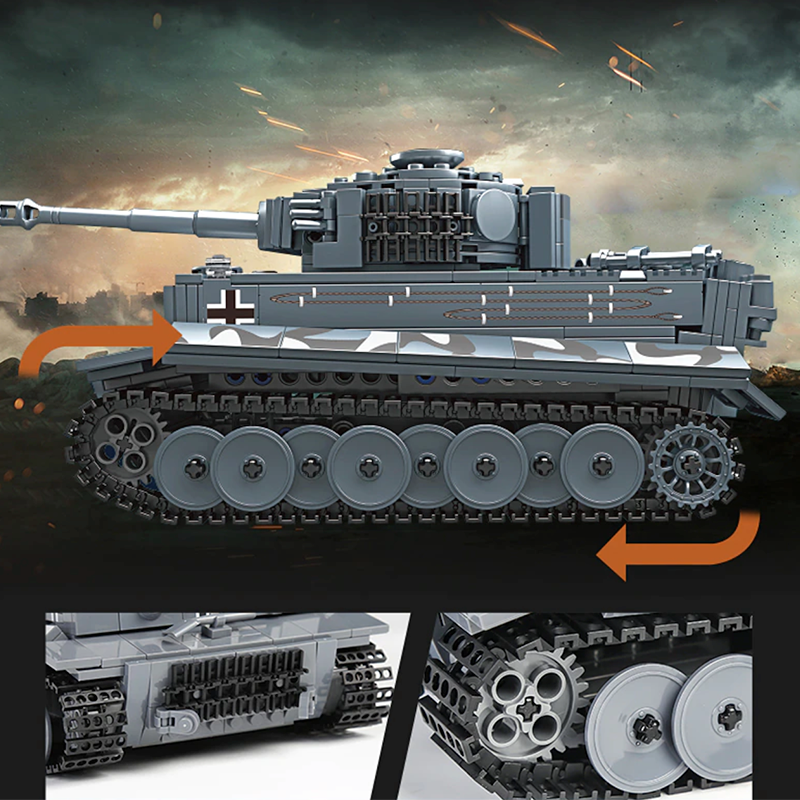 Remote Controlled Tiger Tank 801pcs